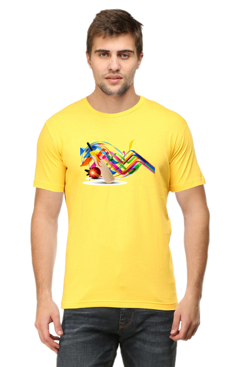 The Cricket Fever Yellow T-Shirt for Men