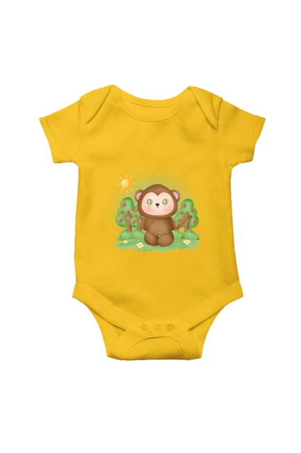 Sunshine Baby Monkey Yellow Rompers for Babies