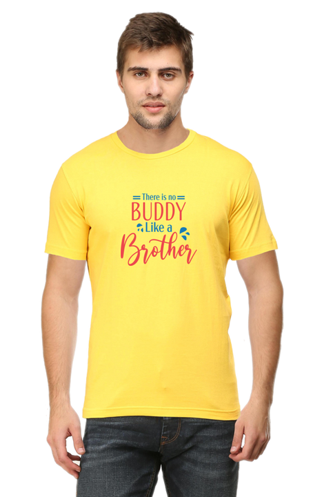 No Buddy Like a Brother T-Shirt for Men - Yellow