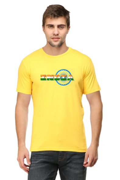 India T-Shirts for Men - Yellow
