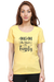 Mom the Heart of the Family Yellow T-Shirt for Women