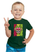 Halloween Monkey Style Bottle Green T-Shirt for Boys