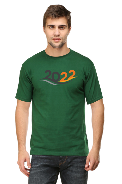 New Year 2022 T-shirt for Men - Bottle Green