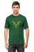 Golden Antlers Bottle Green T-shirt for Men