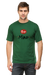 Be Mine Valentine's Day T-shirt for Men - Bottle Green