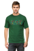 Bottle Green Crazy Streamers T-Shirt for Men
