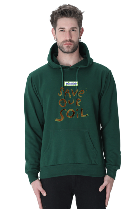 Save Our Soil Unisex Sweatshirt Hoodies - Bottle Green