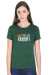 Nap Queen Bottle Green T-Shirt for Women