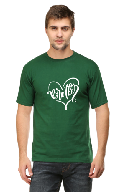 Rakhi Brother Bottle Green T-Shirts for Men