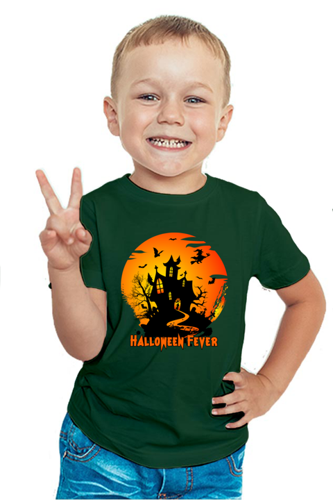 Halloween Fever Bottle Green T-Shirt for Boys