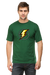 Lightning Bolt T-Shirt for Men - Bottle Green