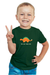 Bottle Green Funny Dinosaur T-shirt for Boy