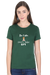 Be Calm, Don't Take Chaap T-shirt for Women - Bottle Green