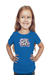 Navy Blue Girl Power T-Shirt for Girls