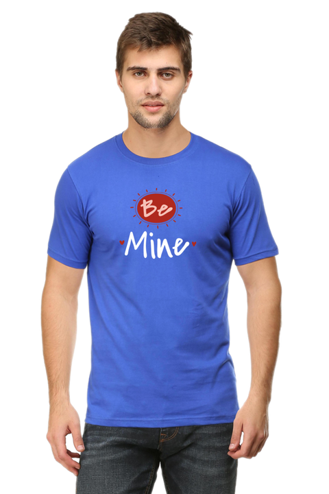 Just Be Mine Valentine's Day T-shirt for Men - Royal Blue