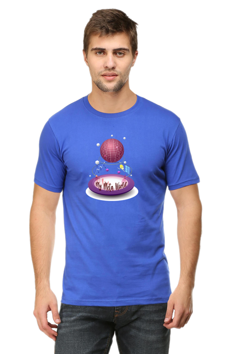 My Meta World Royal Blue T-shirt for Men