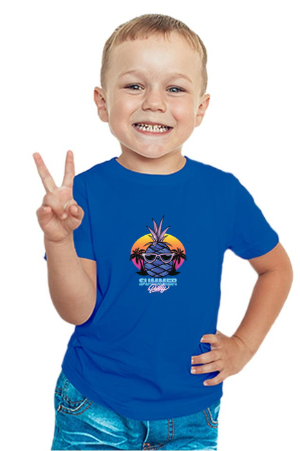 Summer Party Royal Blue Boy's T-Shirt