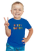 Numbers in English Royal Blue T-Shirt for Baby Boy