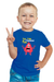 Royal Blue Tale of the Monster Falls T-shirt for Boys