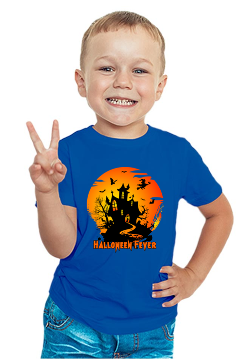 Halloween Fever Royal Blue T-Shirt for Boys