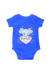 Baby Elephant on the Heart Royal Blue Rompers for Baby