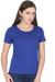 Royal Blue Plain Half Sleeves T-Shirt for Women