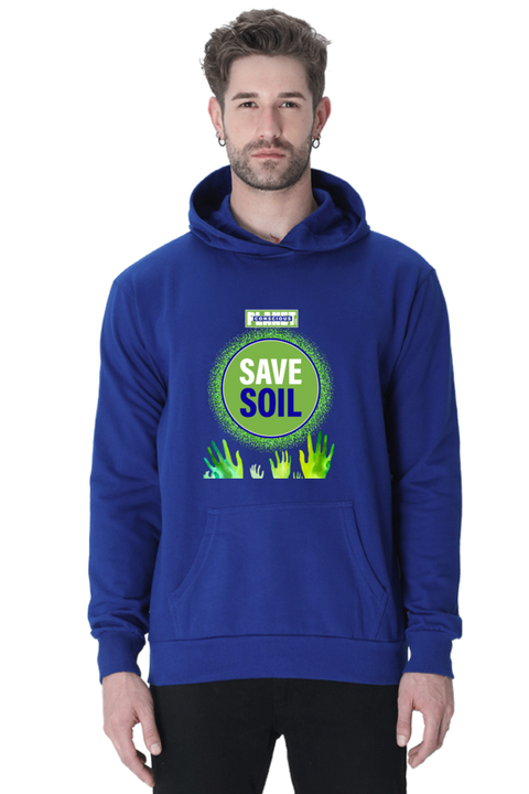 Save Soil Unisex Royal Blue Sweatshirt Hoodies