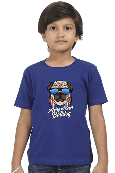 American Bulldog Royal Blue T-shirt for Boys
