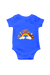 Rainbow Animals Royal Blue Rompers for Baby