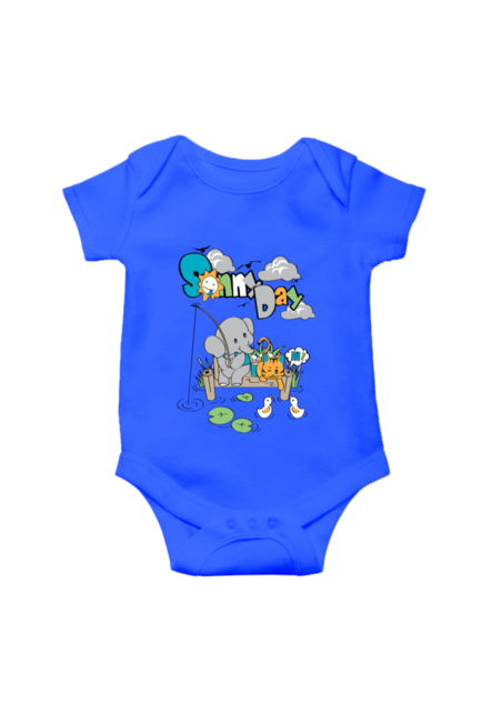 Royal Blue Sunny Days Rompers for Baby