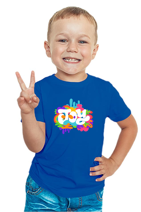 Colours of Joy T-Shirt for Boys - Royal Blue