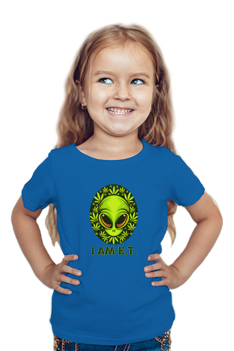 I Am E.T. Royal Blue T-Shirt for Girls