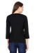 Full Sleeve Black Round Neck T-Shirt for Women Back