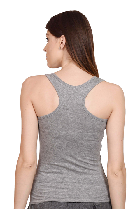 Grey Tank Top for Women Back