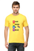 Yellow LGBT Double Side Printed T-Shirt for Men