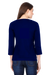 Full Sleeve Royal Blue Round Neck T-Shirt for Women Back
