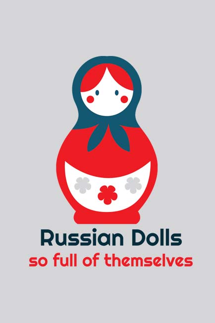 Russian Dolls T-Shirt for Women Design