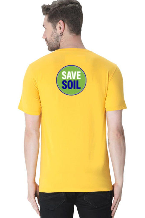 One Acre of Soil Every Second Men's T-shirt Backside logo