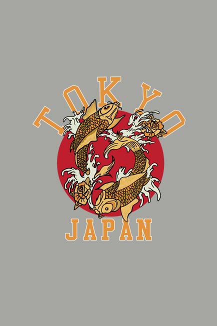 Tokyo Japan Raglan T-Shirt for Men Design