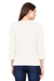 Full Sleeve White Round Neck T-Shirt for Women Back