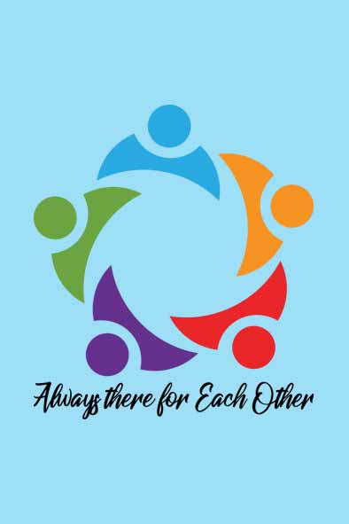 Always There for Each Other T-Shirt for Men Design