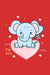 Baby Elephant on the Heart Rompers for Baby Design