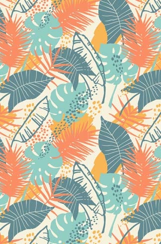 Beach Palm Leaves T-shirt for Women Design