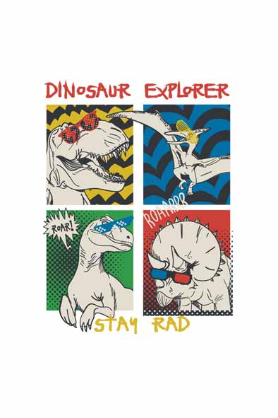 Dinosaur Explorer T-Shirt for Baby Boy Design
