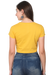 Yellow back Confused Crop Top for Women