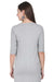 Grey Long Cotton T-shirts to Wear with Leggings Back