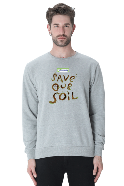 Save Our Soil Sweatshirt for Men & Women - Grey Melange