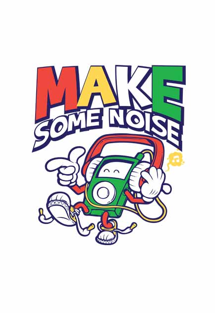 Make Some Noise Boy's T-Shirt close up