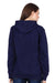 Plain Navy Blue Sweatshirt Hoodies for Women - Back
