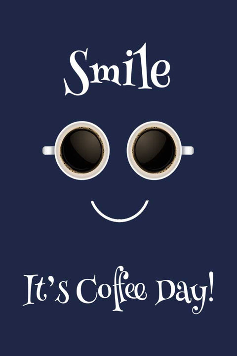 Smile its Coffee Day Full Sleeve T-Shirt for Men Design
